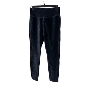 Vineyard Vines Dark Black Corduroy Velvet Velour Leggings‎ Pants Women's Size S